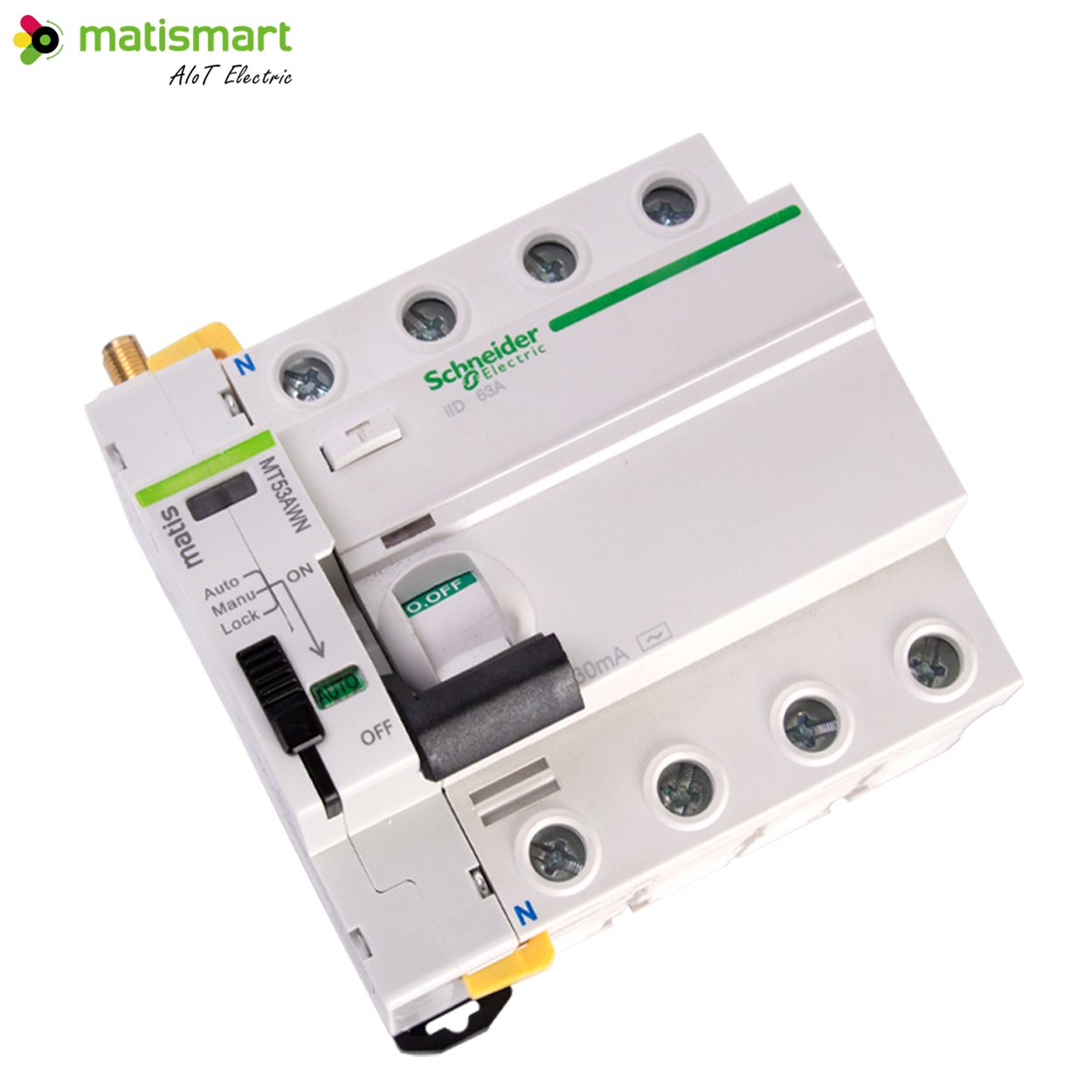 Tuya Wifi Mini Smart Switch Breaker with Dry Contact Wifi Smart Switch 10a Breaker 50 Amps Wifi Breaker