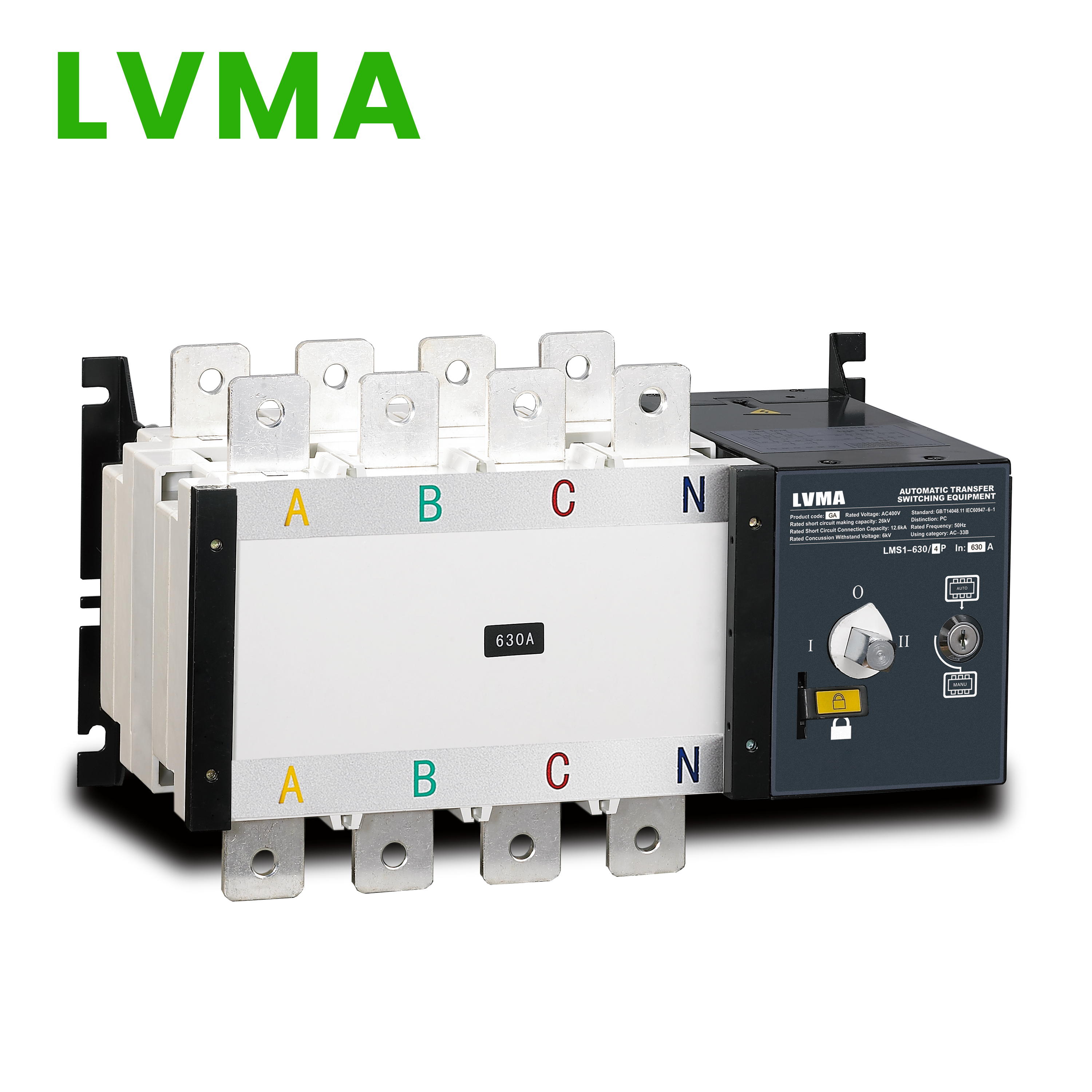 LVMA LMS1-GA Automatic Transfer Switch ATS 100A 250A 400A 630A 800A 1000A 1250A 1600A 2000A 2500A 3200A PC Class