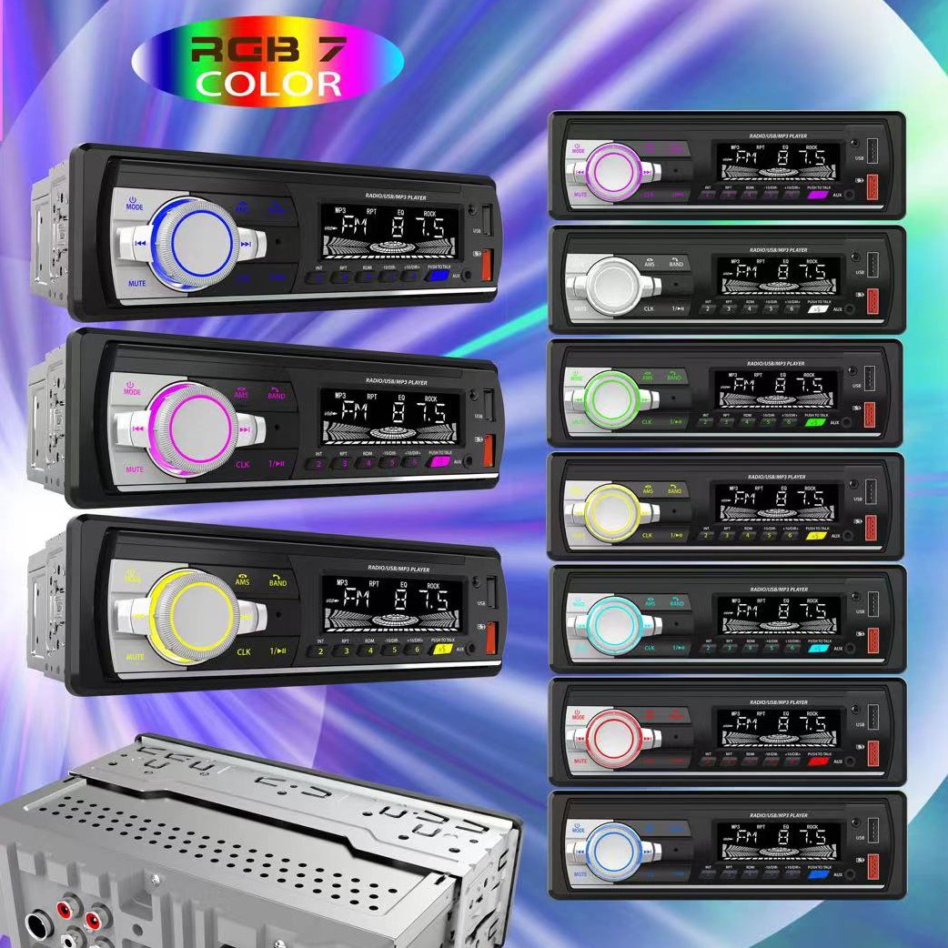 Universal 1 Din Mp3 Player High Power Car Kit with FM Radio USB Phone Charger and Remote Control Car Radio
