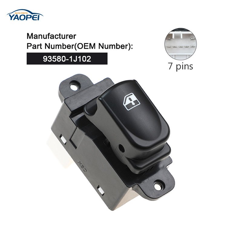 Power Window Lifter Control Switch Regulator Button 93580-1J102 935801J102 for hyundai I20 2008-2013