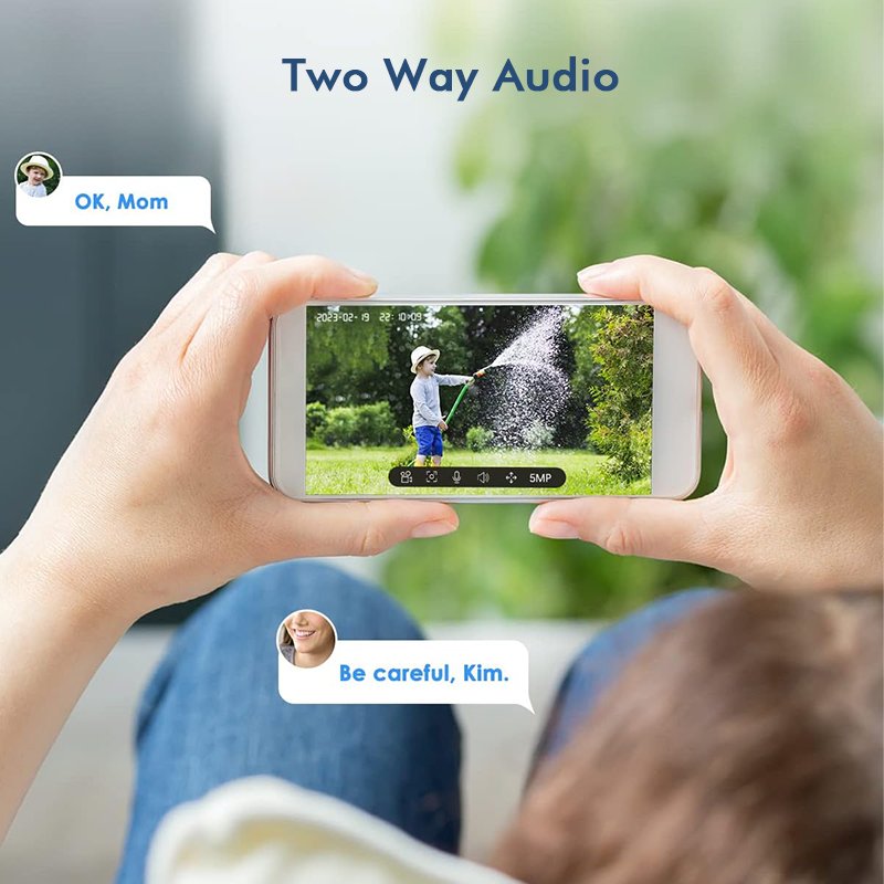 180 Degrees Ultra-Wide Angle 4MP Wired WiFi Security Camera 3X Zoom Two Lens WIFI CCTV Dual Lens Camera