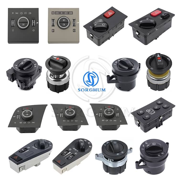 Sorghum Truck Parts Electrical System Ac Control Panel Switch Combination Headlight Rocker Switch for VOLVO SCANIA MAN BENZ