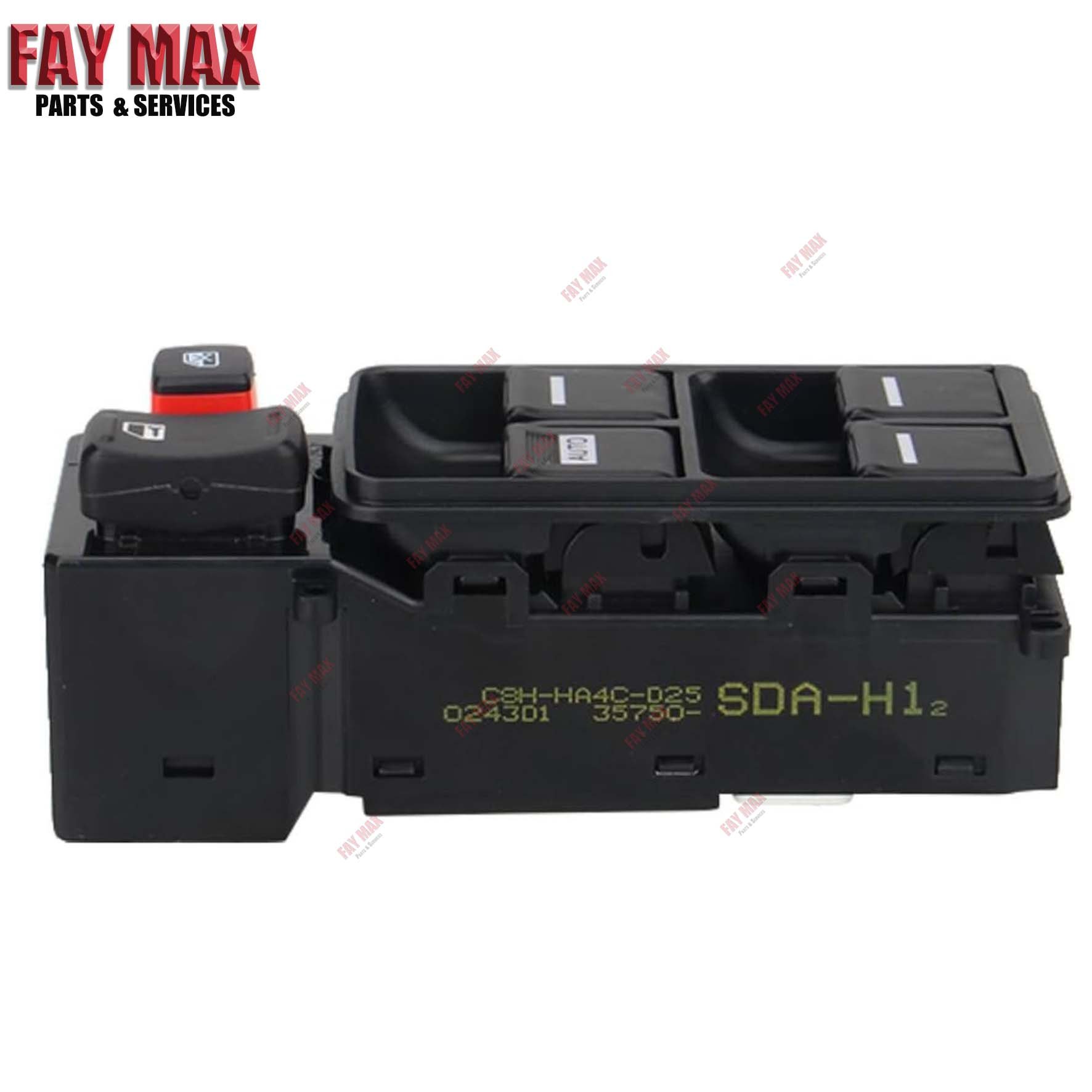 Front Left Window Control Switch Button 35750-SDA-H12 for Honda Accord Sedan 2003 2007 CM5 Electric Power Window Master Switch