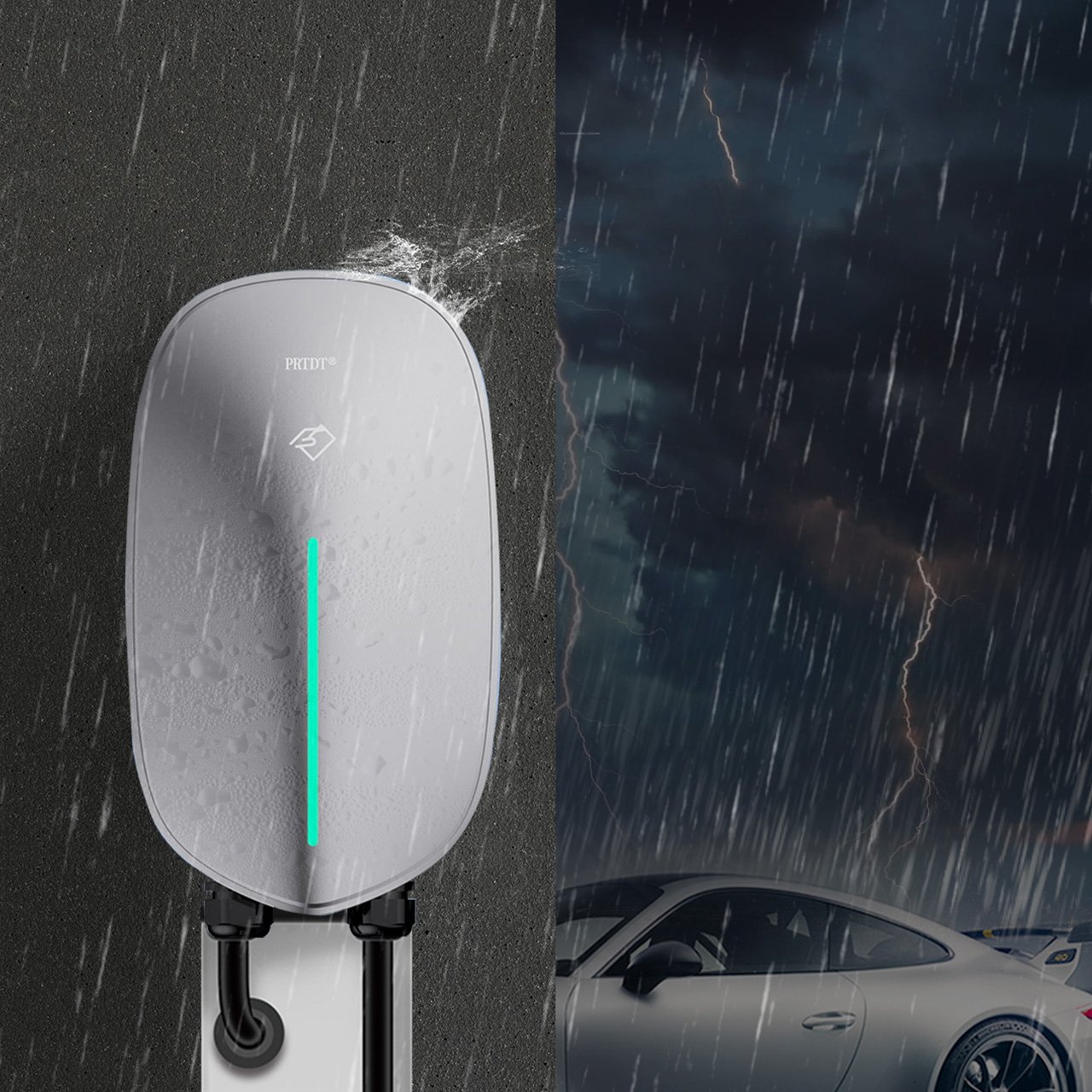 RUIVANDA 7kw Ev Charger Electric Vehicle Charging DLB OCPP Reasonable Price Smart Ev Charger for Ev Cars
