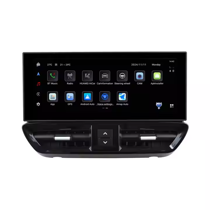 12.3inch Android 13 Car Interior Upgrade Kits for Porsche Cayenne 2010-2017 Central Console Panel Multifunctional LCD Stopwatch