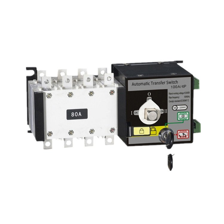 Yuye YES1-100GA Factory Yueqing Diesel Generator Ats 63a , Generator Ats Switch China PC White Main Switch 8 Way Silver Contact