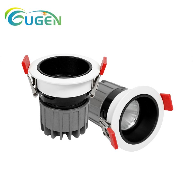 Factory Made Commercial Ultra-Thin Recessed Down Light Led Ceiling Light Spotlight Anti-Glare COB 7w 10w 12w Led Downlights