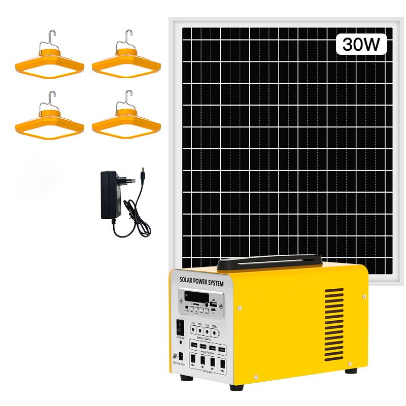 Complete Home Solar Power Solar Panel Station for Home Solar Home Light System Kit Inverter off Grid Mini Solar Power System