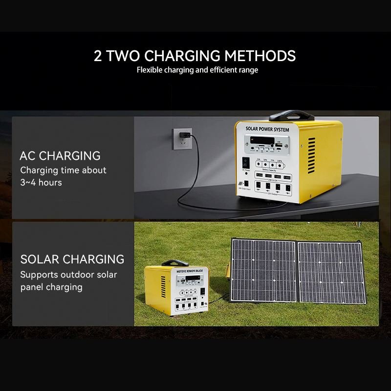 Complete Home Solar Power Solar Panel Station for Home Solar Home Light System Kit Inverter off Grid Mini Solar Power System