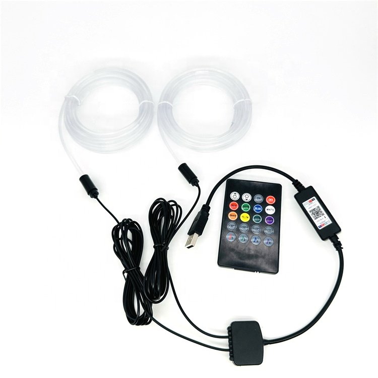 5v USB Car Accessories Interior Decorate Atmosphere Light RGB Led Fiber Car Led Strips App Ambient Light in Car