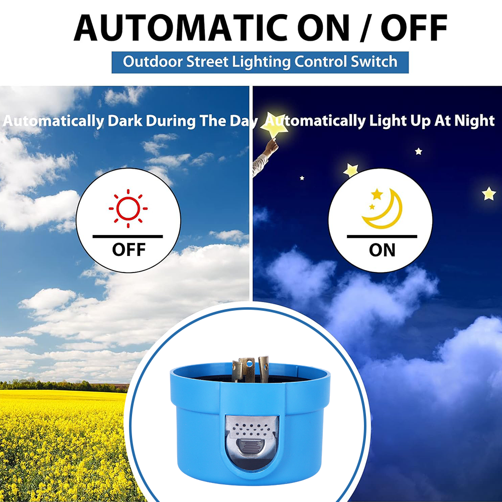 CNRIYA Twist Lock Photocell Photocell Dusk to Dawn Light Control Photocell Light Sensor for Outdoor Lighting 120V~277V