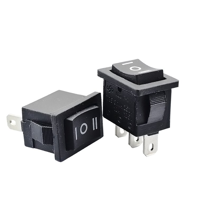Spot Wholesale Rocker Switch Red Boat Shape Switch 3pin 2pin On Off Round Rocker Switch