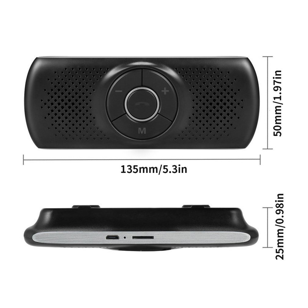 Wireless Handsfree Car Kit SpeakerphoneTF Music MP3 Player Connect Phones Speaker