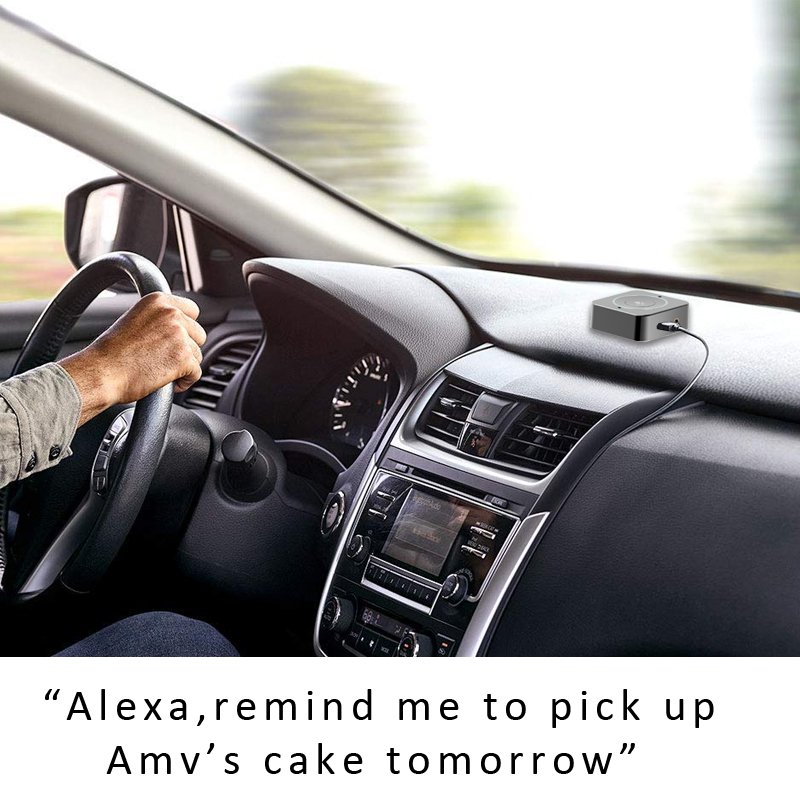 Amazon ALEXA Smart Voice Car bluetooth Audio Receiver with Type C Charging