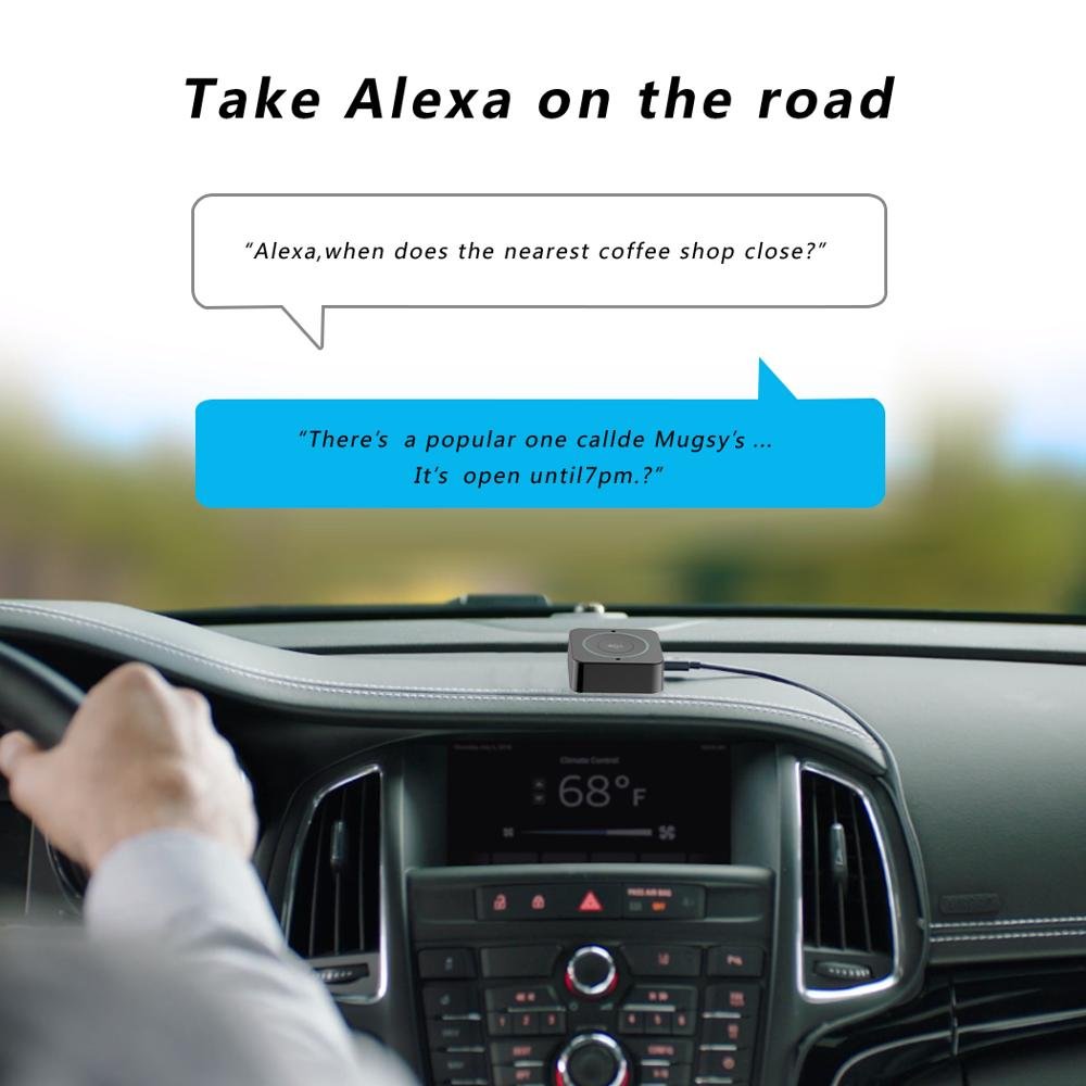 Amazon ALEXA Smart Voice Car bluetooth Audio Receiver with Type C Charging