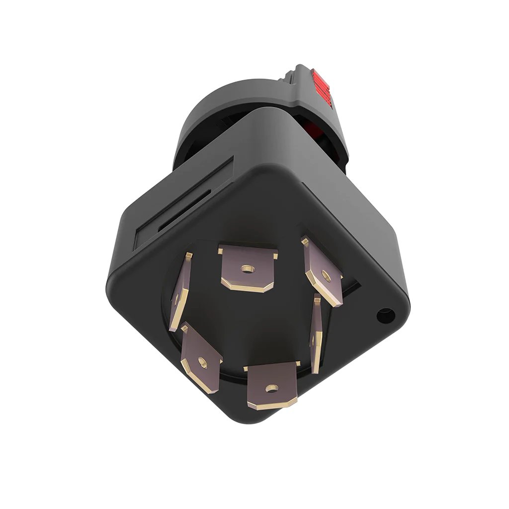 Auto Switches Rotary On/Off Illuminated Combination Switch for Automotive Parts Made of Plastic Material