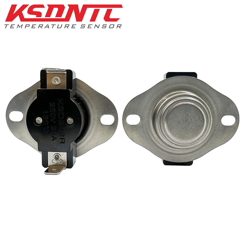 KSD302/KSD301 Bimetallic Large Current 250V 25A Thermostat Switch KSD306 Temperature Control for Household Electric