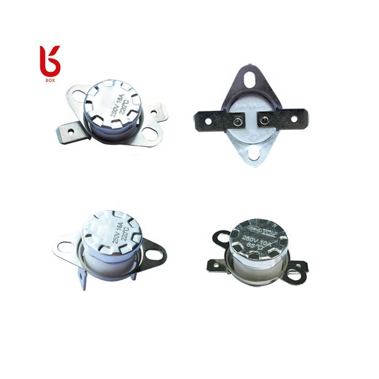 KSD301 NC Type Thermostat 75 Degree Temperature 15A Horizontal Terminal Direction Thermal Switch