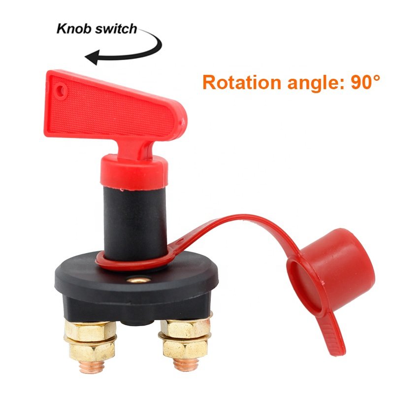 Universal Car 300A M10 M8 Master Power Rotary Auto Battery Disconnect Boat Cut Off Kill Switch Switch With Removable Key