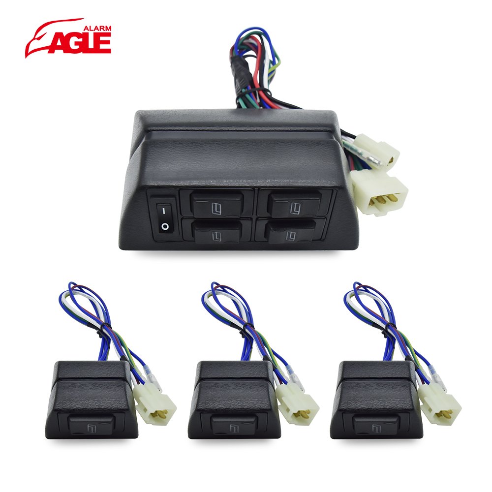 Factory 12V Regulator Conversion 4 Door 2 Doors Universal Auto Power Window Kit With Switch