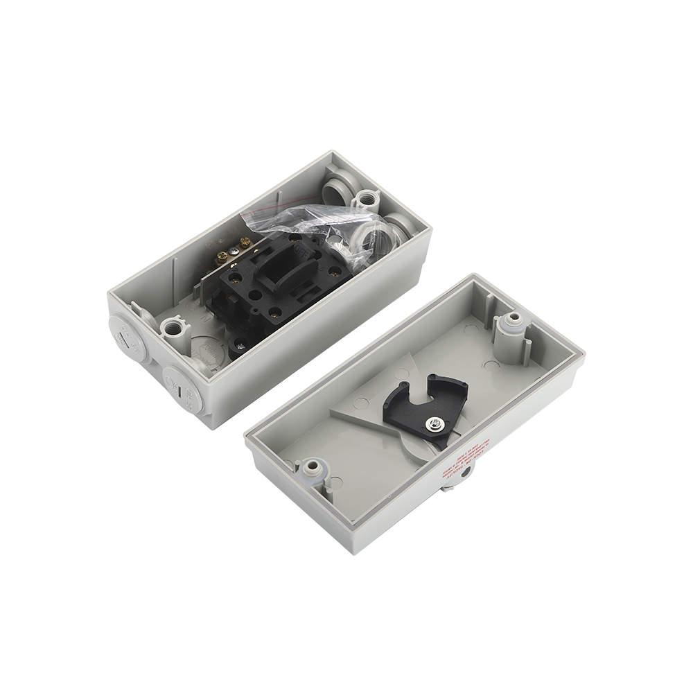 AC IP65 Weatherproof Protected Isolator Switch Waterproof UKF 3P 20A 35A 63A 440V Made Of Metal And Plastic CE ROHS Certified