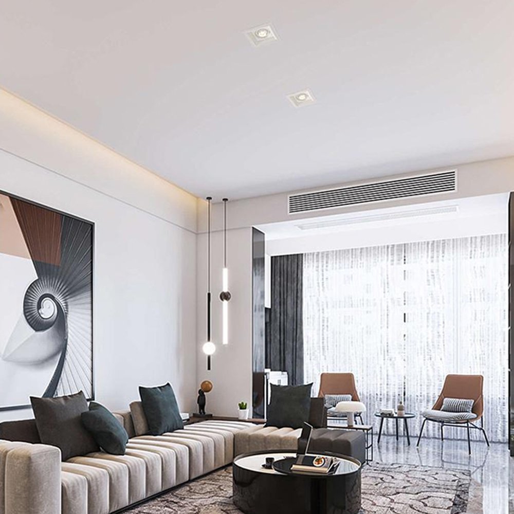 ETL Approved Ceiling Light CRI90 Anti-Glare 9Watt Tricolor 1 Head LED Recessed Square Downlight with Junction Box
