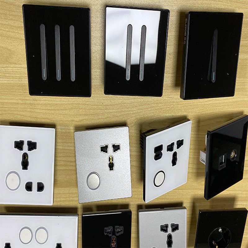 UK&Universal Standard Wall Socket And Electrical Switch Interruptor Light Switch