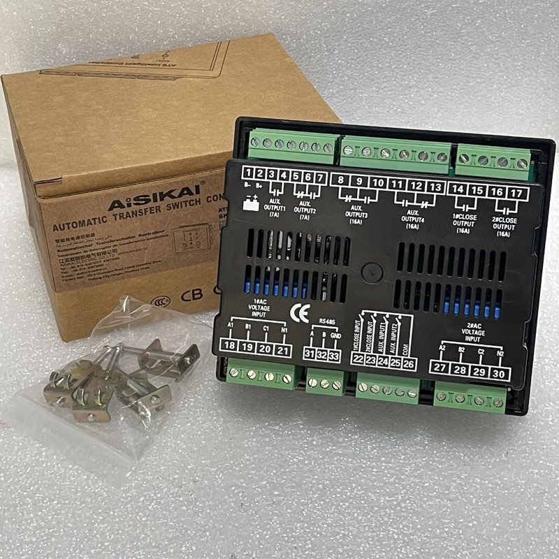AISIKAI SKR2-B ATS Intelligent Diesel Generator Set Panel Accessory Plastic LCD Display Control Module