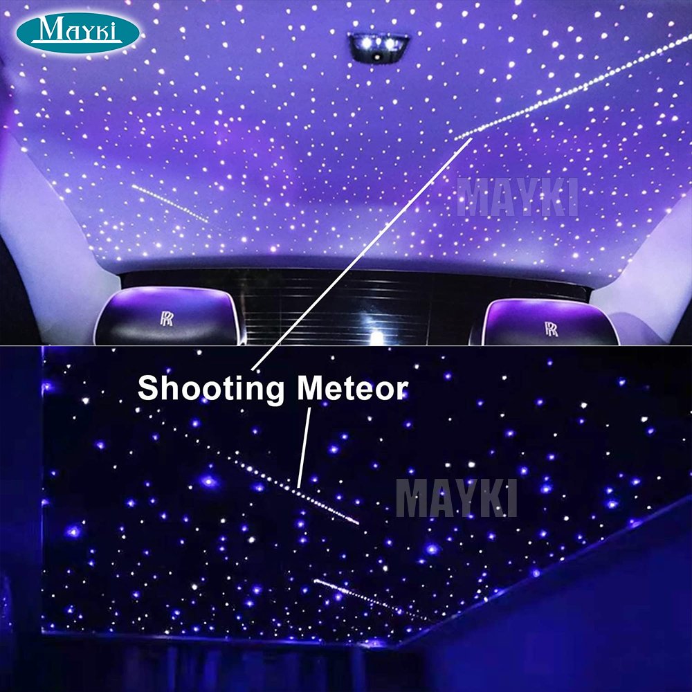 288pcs Fiber Optic Shooting Star RGB Shower Meteor Light Starlight Headliner Kit Shooting Star