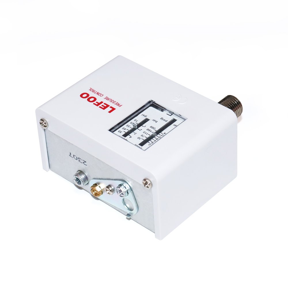 LEFOO LF55 Pressure Controller Manual Reset Differential Air Compressor Water Pump Automatic Control Pressure Switch -20~+110