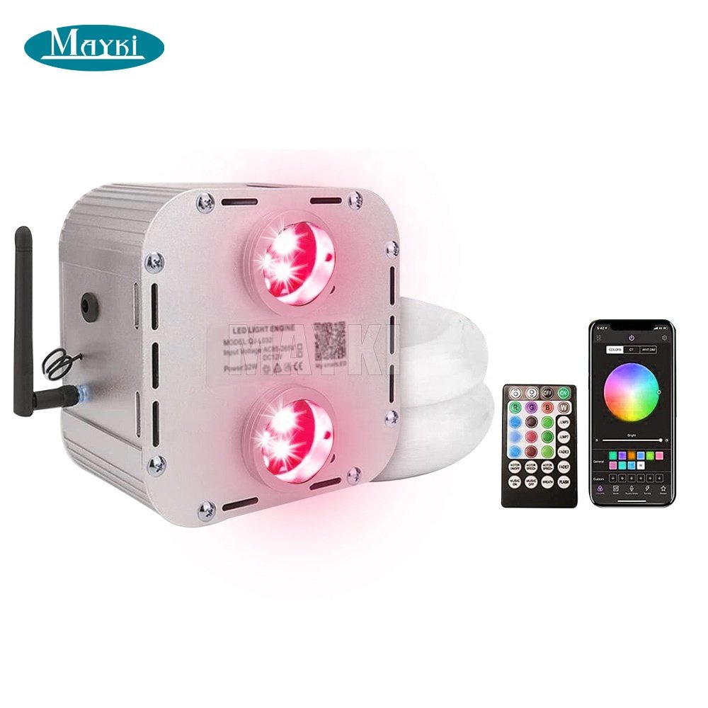50sqm 64w Rgb Fiber Optic Ceiling Lights Star Kit Twinkle With Bluetooth App for Home Cinema Meeting Use