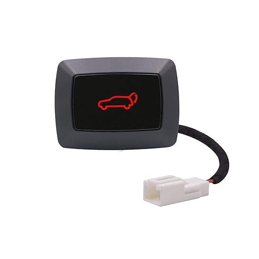 Car Rear Trunk Lock Door Switch Car Open Switch Button Car Rear Tailgate Electric Unlock Push Button Trunk Light Switch