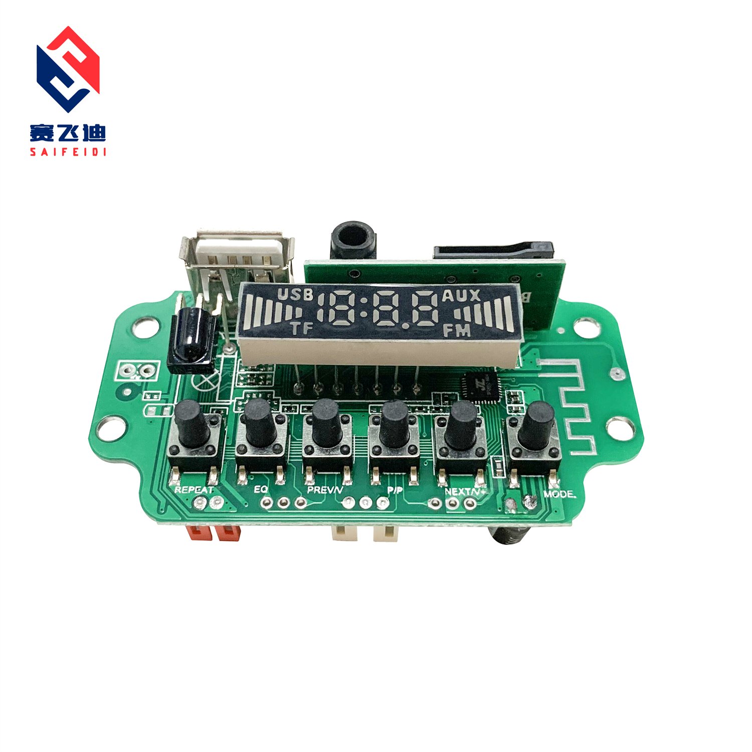 MP3 Decoder Board Car Audio USB TF FM Radio Module Color Screen MP3 Player Kit Wireless Blue Tooth 5.0 Cables Portable Speaker