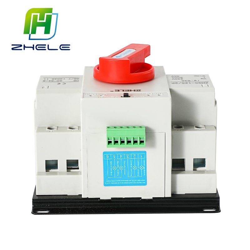 Single Phase Power Changeover AC Switches Generator Changeover Switch 63 100 125 Amps ATS Automatic Transfer Switch