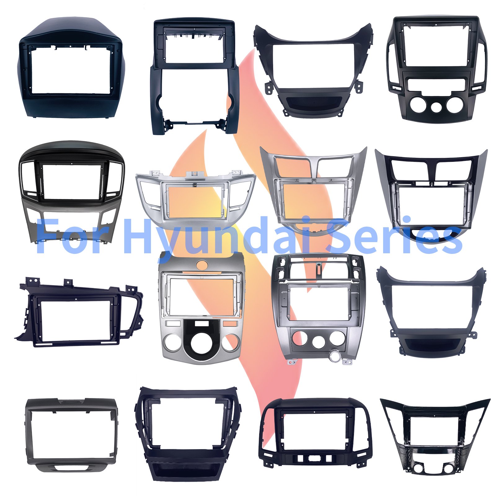 GPS Frame Kit 9 Inch Dash Kit Car DVD Player for 2016-2020 HYUNDAI H1 Radio Frame