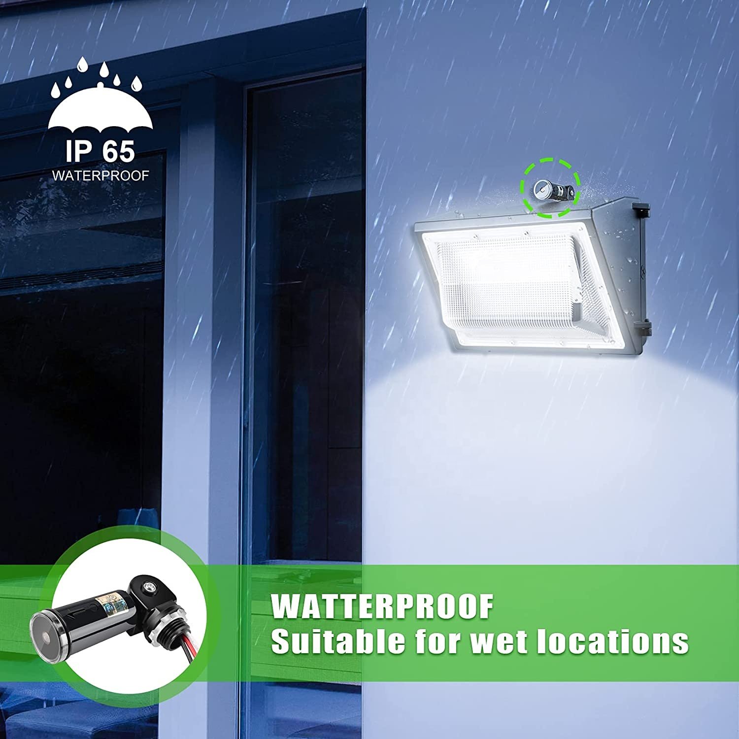 Dusk to Dawn Sensor, 120V 277V Photoelectric Switch, Waterproof Photocell Sensor