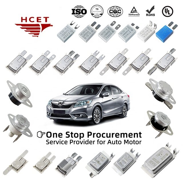 HC02 Series Replace Otter Motor Thermal Protector Thermal Cutout Switch for DC Automotive Motors