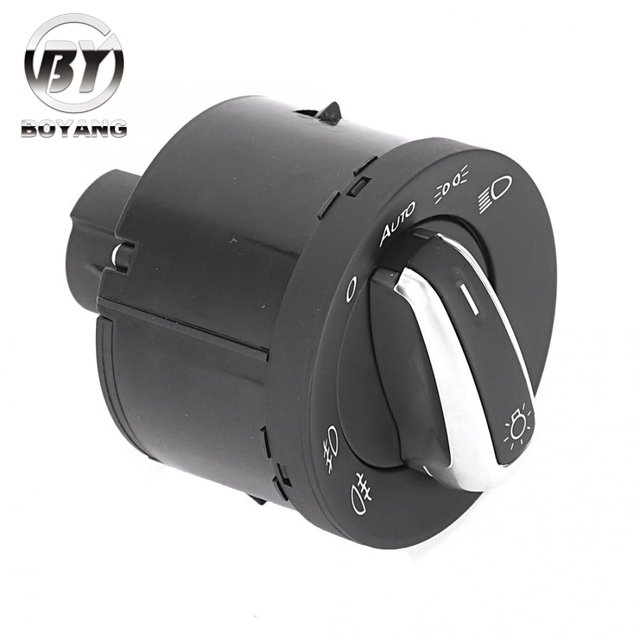 5ND941431B Auto Headlight Switch for VW Golf Jetta MK5 Tiguan MK6 Fog Lamp Knob Fit Caddy Passat B6 CC Polo Chrome