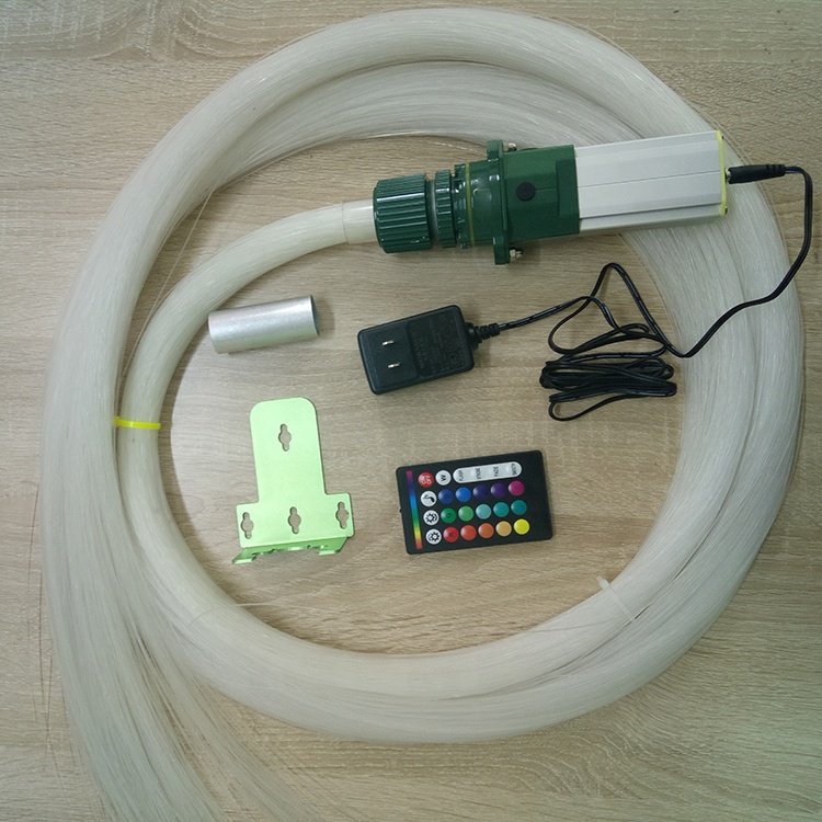 China Factory 1.5mm PMMA Plastic Optical Fiber Bundle Kit Car Home Universal Bluetooth APP Controlled+Music Activated Twinkle