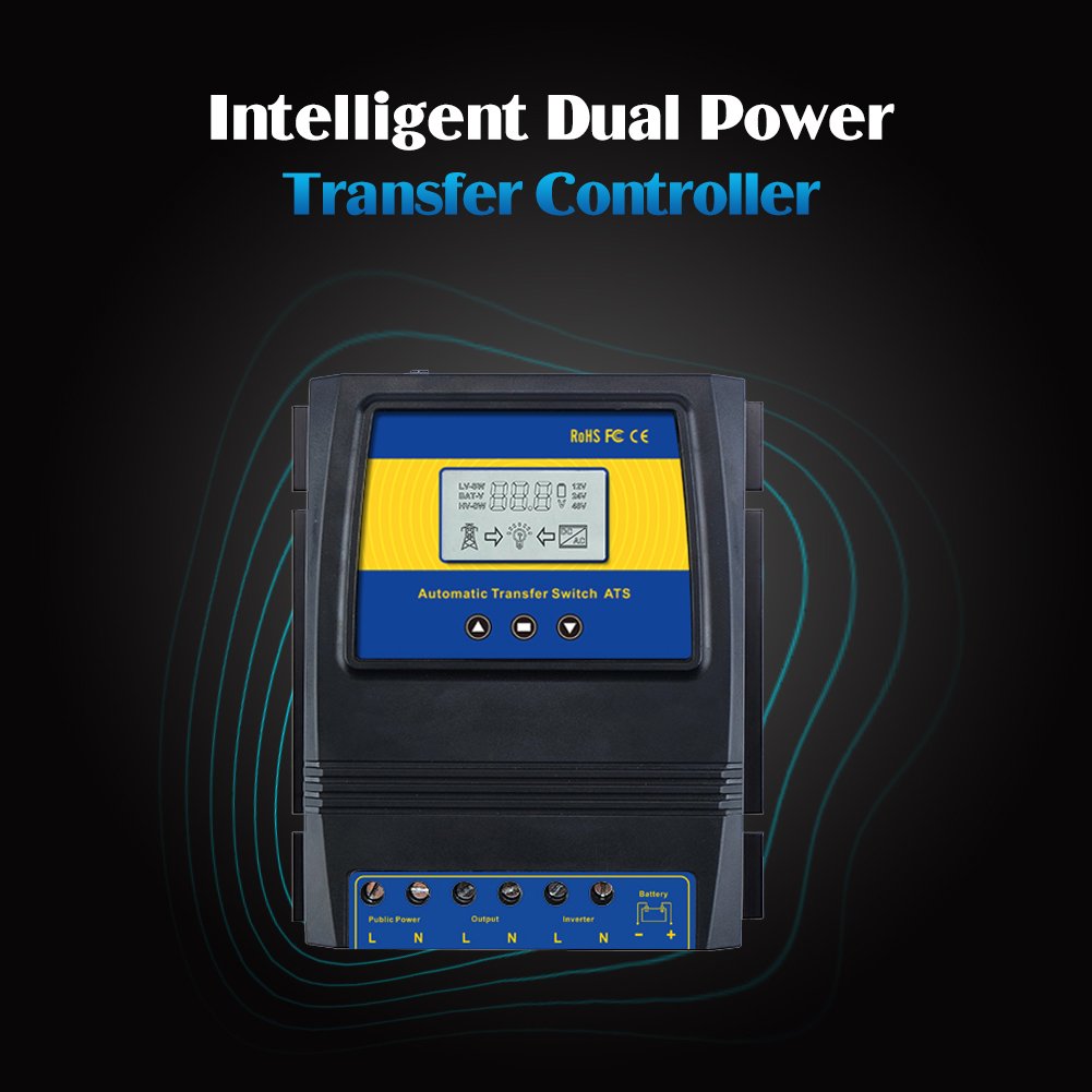 11KW Intelligent Dual Power Automatic Transfer Switch ATS Change Over Switch Relay Automatic Power Changerover