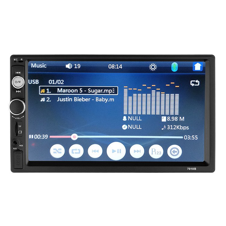 Factory Wholesale 2 Din 7 Inch BT Car Kit User Manual MP5 Player Video Format Radio