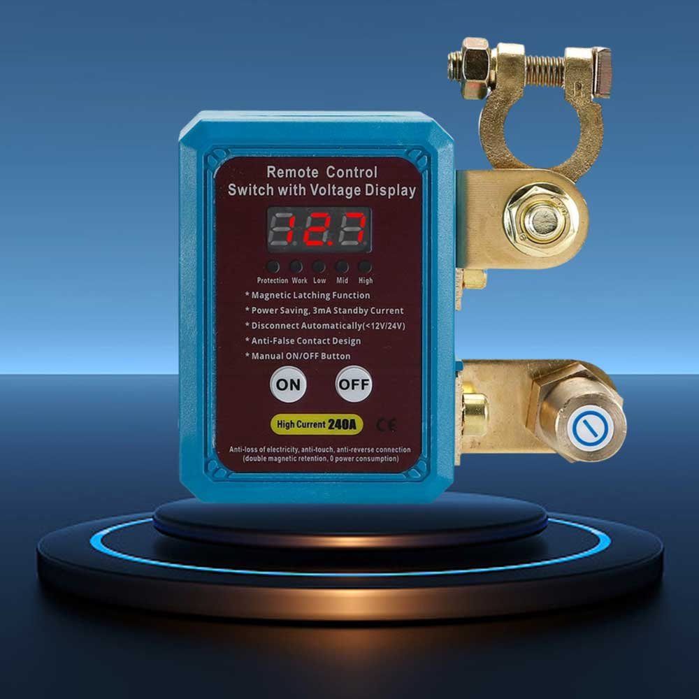 CLIPOL 12V 240A Remote Control Battery Disconnect Kill Switch Automatic Shut Relay for Autos Trucks Boats-Auto Switches