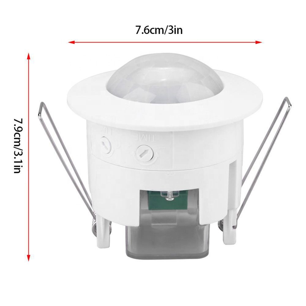 Smart PIR Motion Sensor Light Switch Automatic on / OFF Adjustable 360 Degree Switch Body Induction Lamp Light Control Switch
