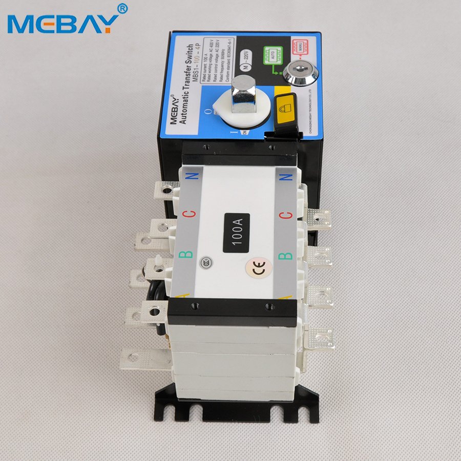 Automatic Transfer Switch Changeover Dual Power ATS Controller 400V 100A