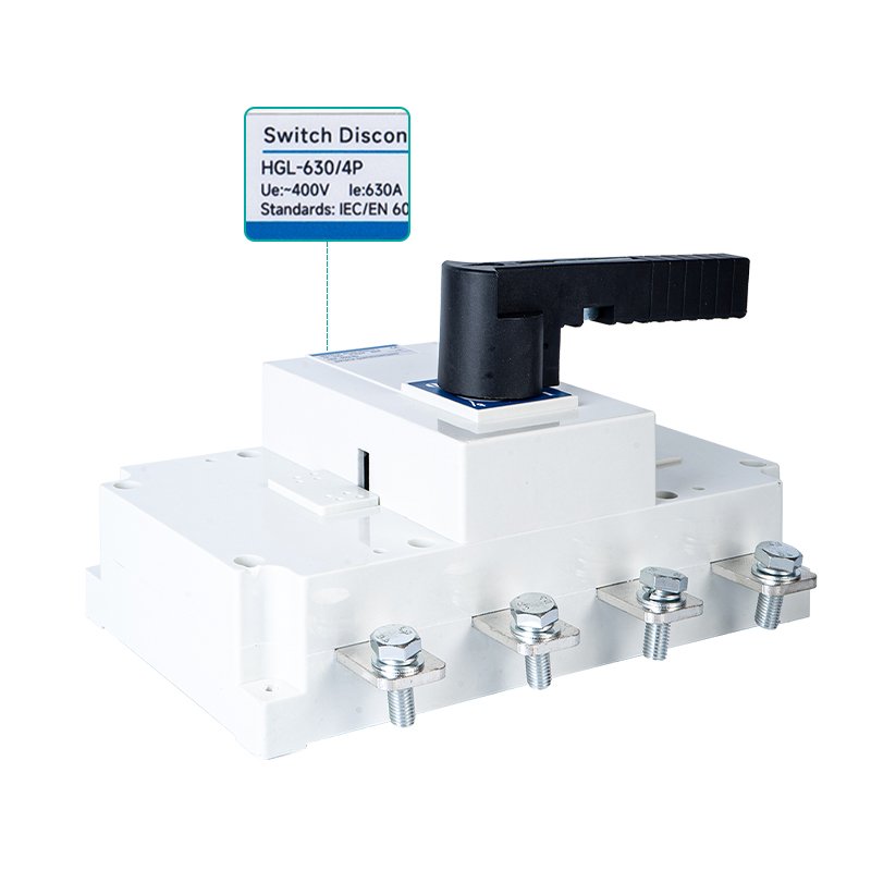 HGL-630A/4P Low Voltage Load Switch Three-Phase Disconnect Switch Photovoltaic Power Switch Manual Converter
