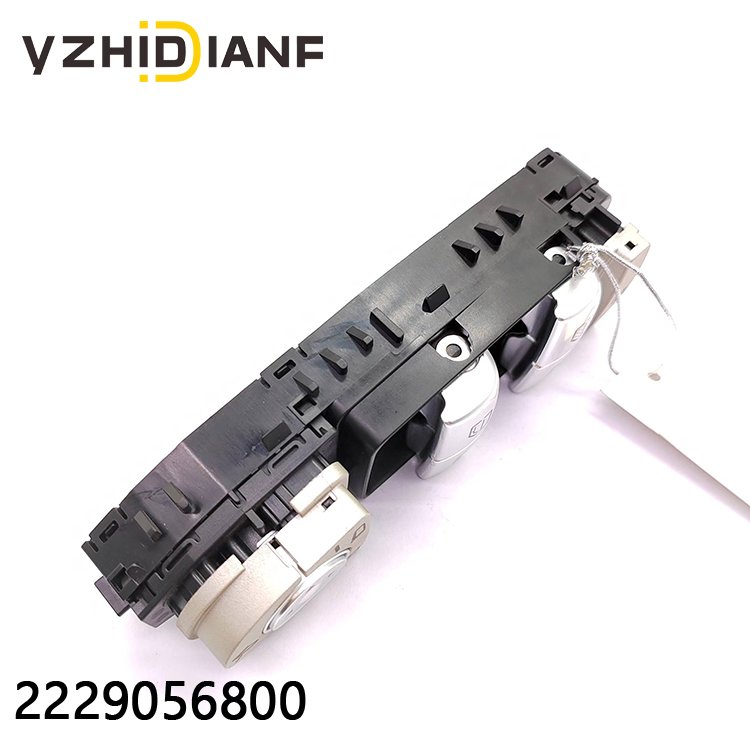 Auto Parts 2229056800 Front Left Master Power Window Switch for Mercedes Benz C300 Sedan GLC300 15-21