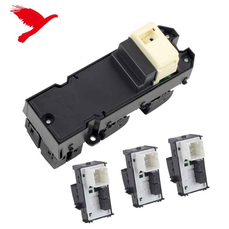Black Power Window Lift Controller LED Switches Replacements Kit for Toyota Tacoma 2016-2023