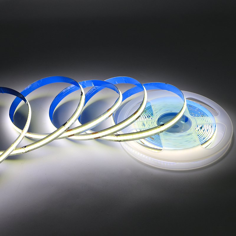 Color Consistence 258 Chips/m COB Led Strip 8mm PCB Width 10W/M Flexible COB/FOB LED Strip Kit