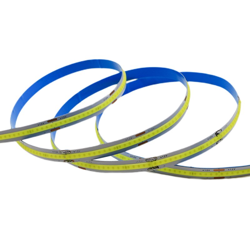 Color Consistence 258 Chips/m COB Led Strip 8mm PCB Width 10W/M Flexible COB/FOB LED Strip Kit