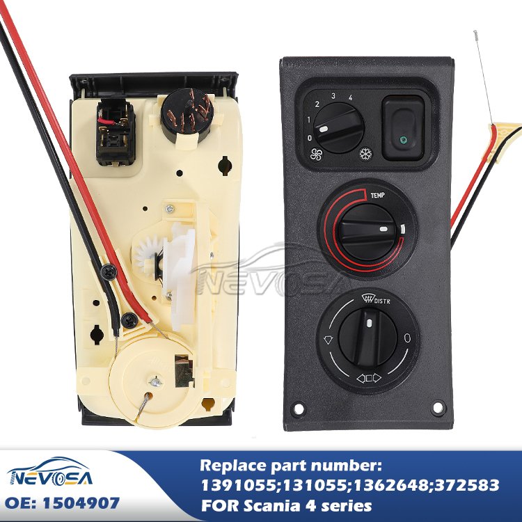 Nevosa 1504907 1391055 1362648 Truck Air Conditioning Systems Heater Control AC Control Unit Switch for Scania 4 Series